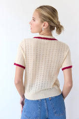 All Over Pointelle Cardigan -