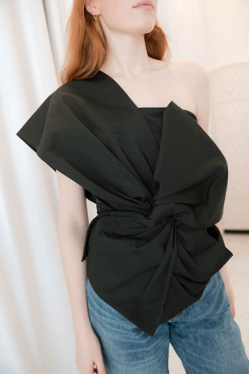 One Shoulder Bow Top