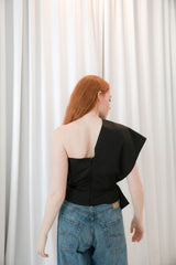 One Shoulder Bow Top