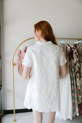 Denim Eyelet Dress