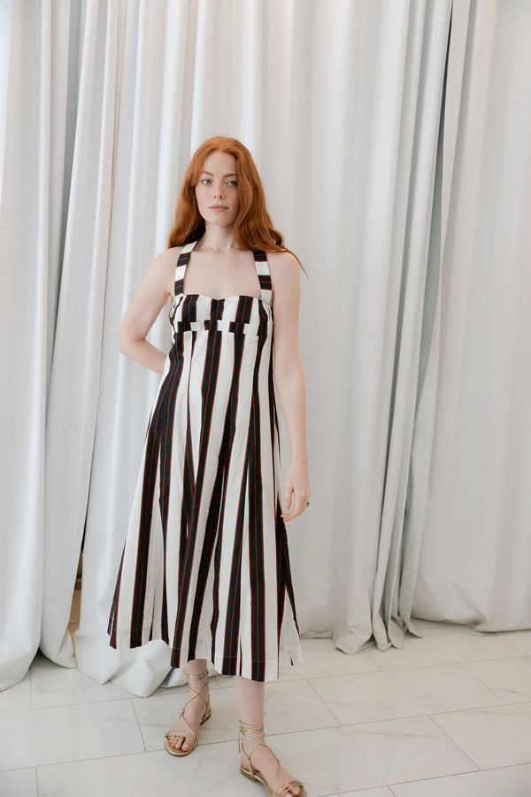 Halter Striped Dress