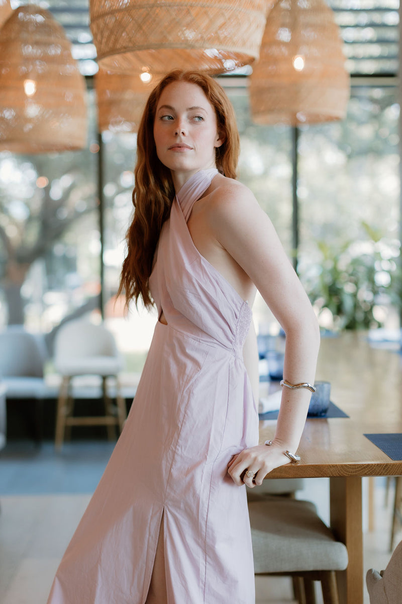 Auli Maxi Halter Dress
