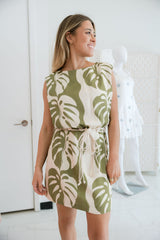 Mid Summer Palm Mini Dress