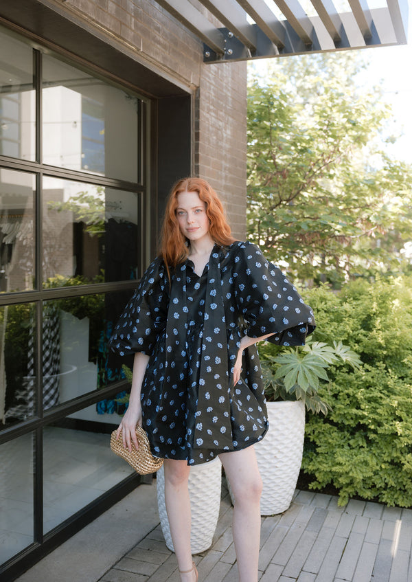Paddle Jacquard Mini Dress