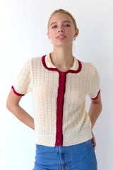 All Over Pointelle Cardigan -