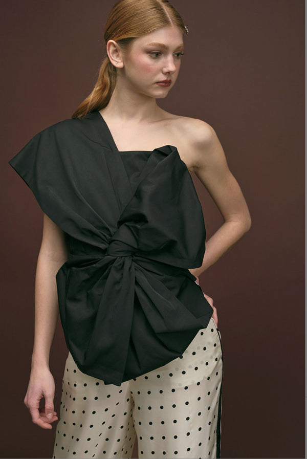 One Shoulder Bow Top