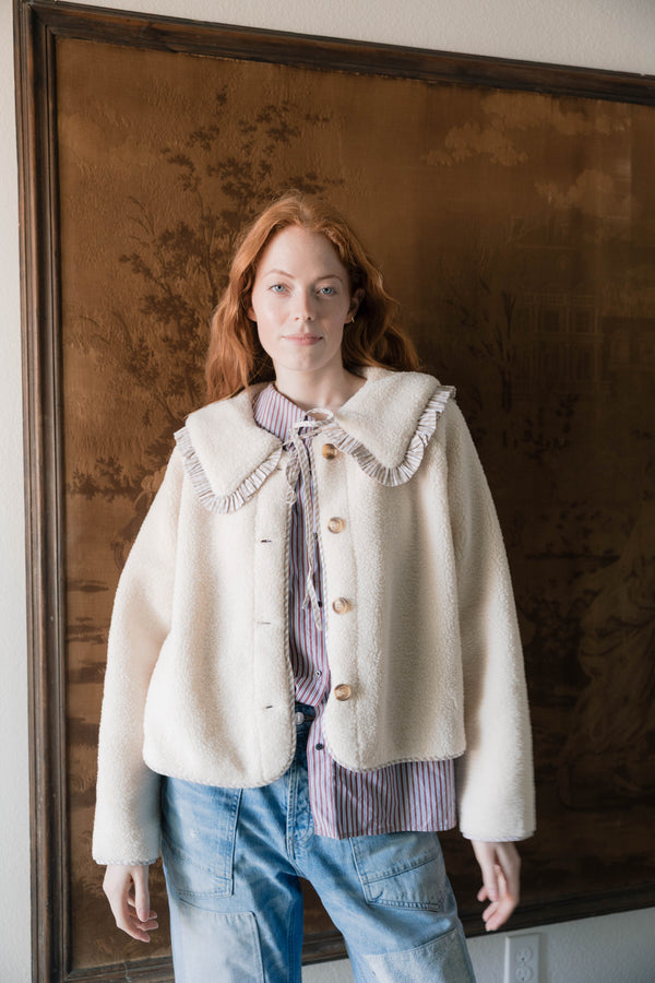 Gingham Ruffle Jacket