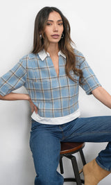 Wynn Boxy Plaid Shirt