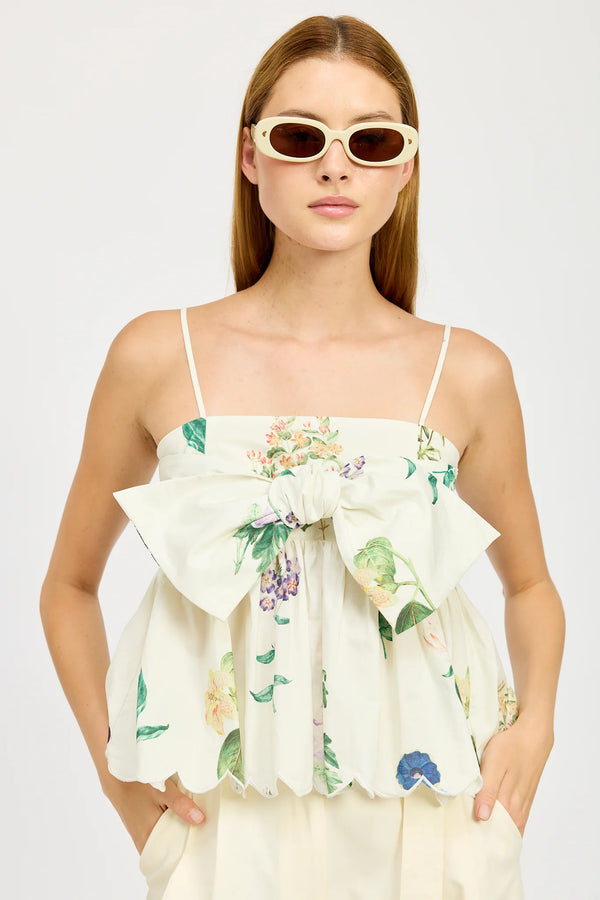 Floral Peplum Top