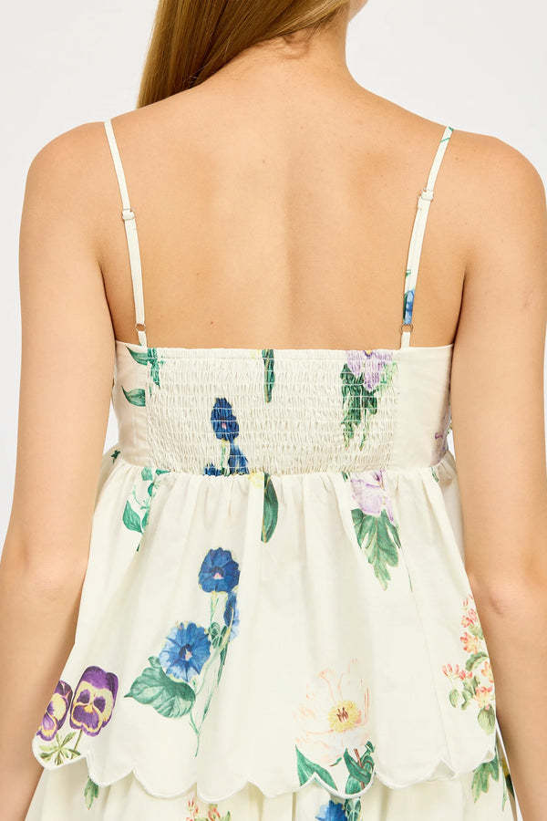 Floral Peplum Top