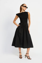Black Asymmetrical Dress