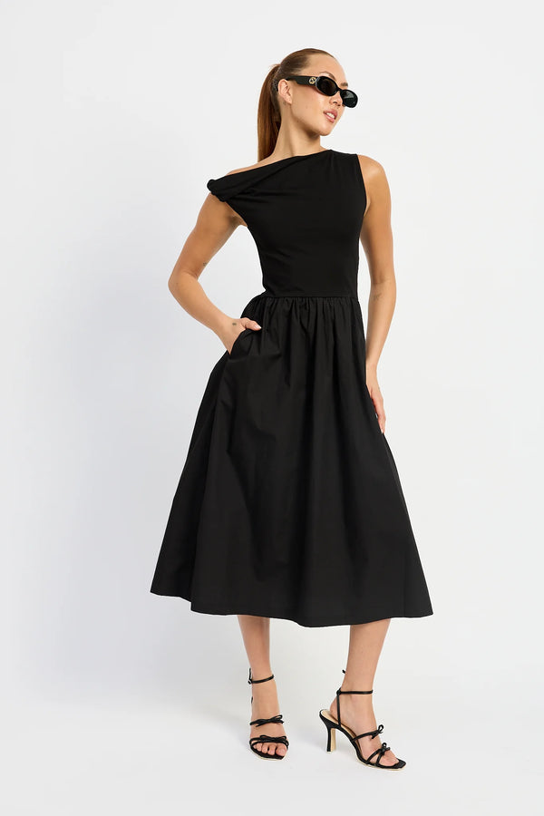 Black Asymmetrical Dress