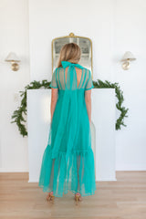 Organza Bow Maxi Dress