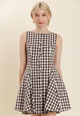 Gingham Swing Dress