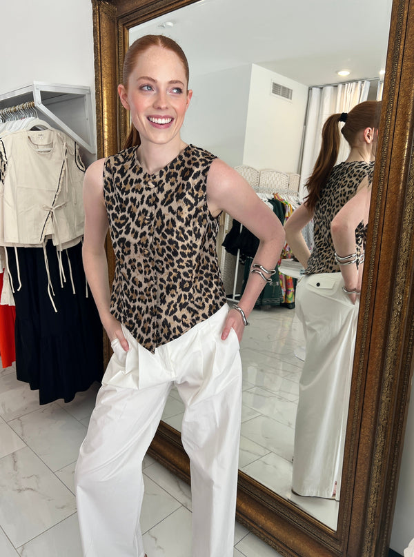 Patty Leopard Top