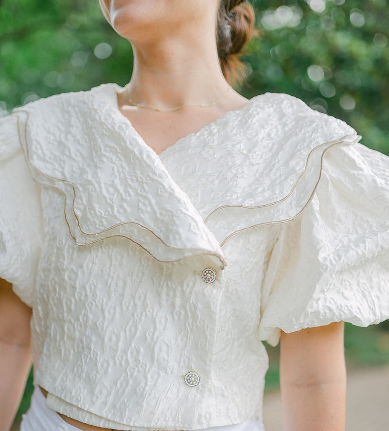 Lisse Jacquard Top