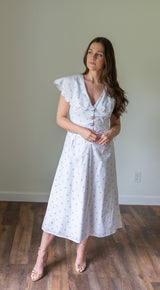 Chamomille Ditsy Scallop Dress