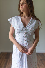 Chamomille Ditsy Scallop Dress