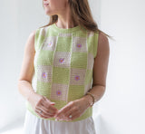 Floral Lime Sweater