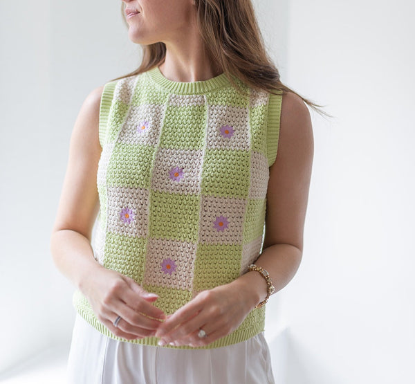 Floral Lime Sweater