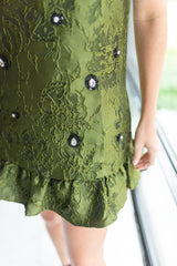 Priva Jacquard Mini Dress
