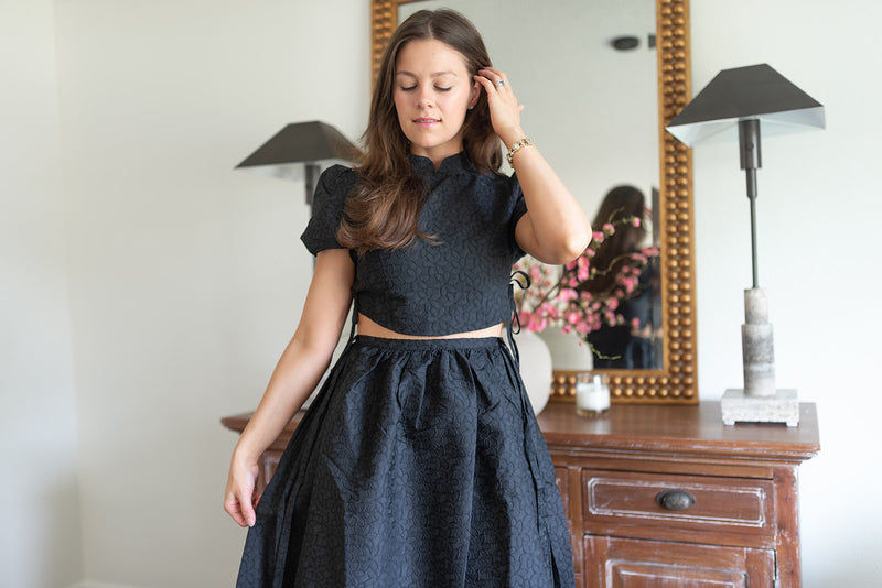 Marian Jacquard Top