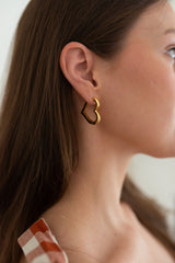 Chloe Heart Hoop