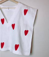 Linen Heart Top