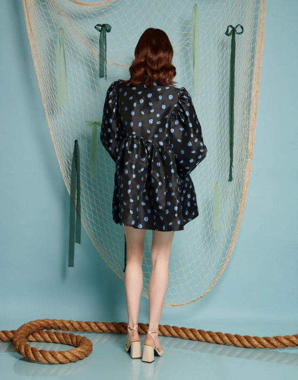 Paddle Jacquard Mini Dress