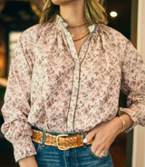 Harper Top - overgrown floral