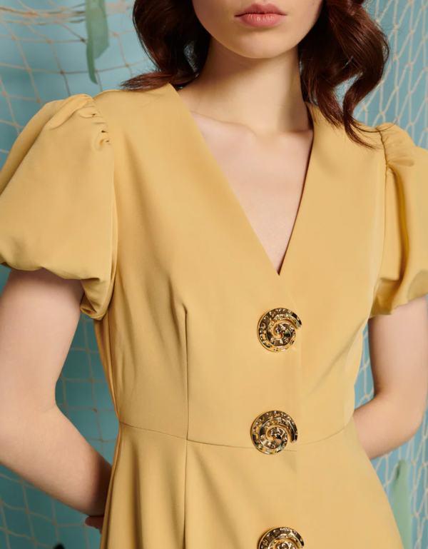 Sandy Swirl Midi Dress