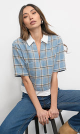 Wynn Boxy Plaid Shirt