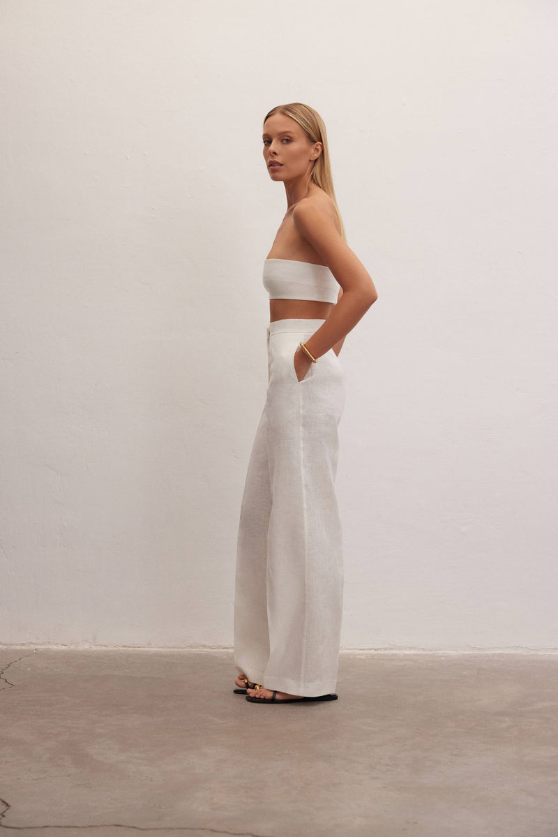 Nyx Pants High-Waisted Linen Trousers