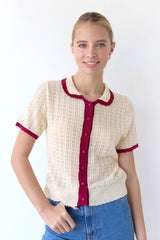All Over Pointelle Cardigan -