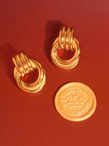 Wanda 18K Gold Non-Tarnish Classic Hoop Earring: Yellow Gold