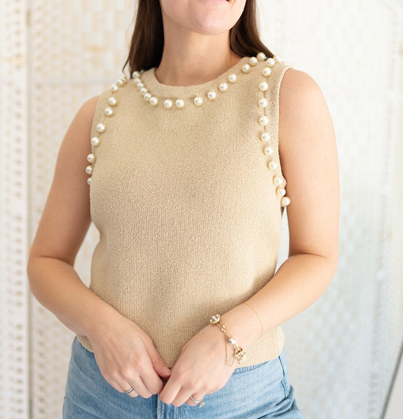Pearl Sweater - Tan