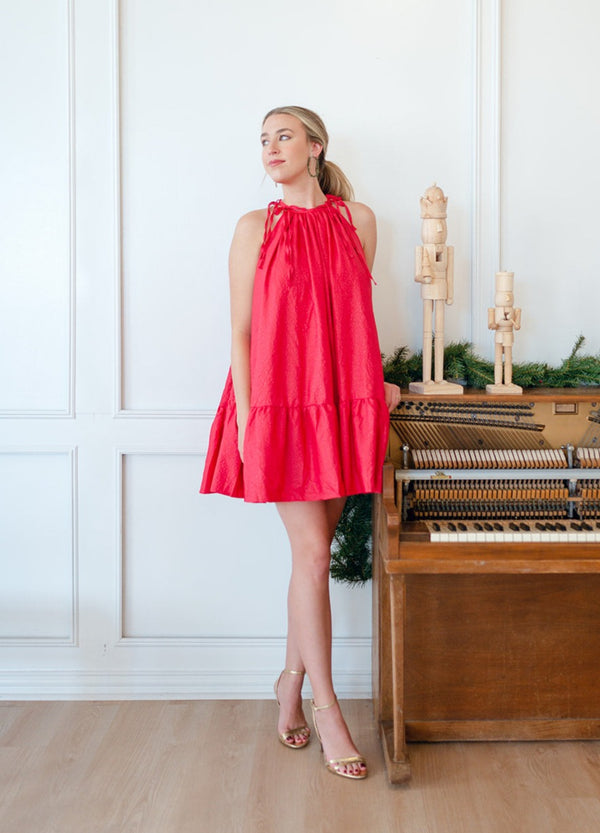 Carnelian Halter Neck Dress