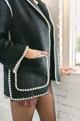 Stitched Throw Cardigan