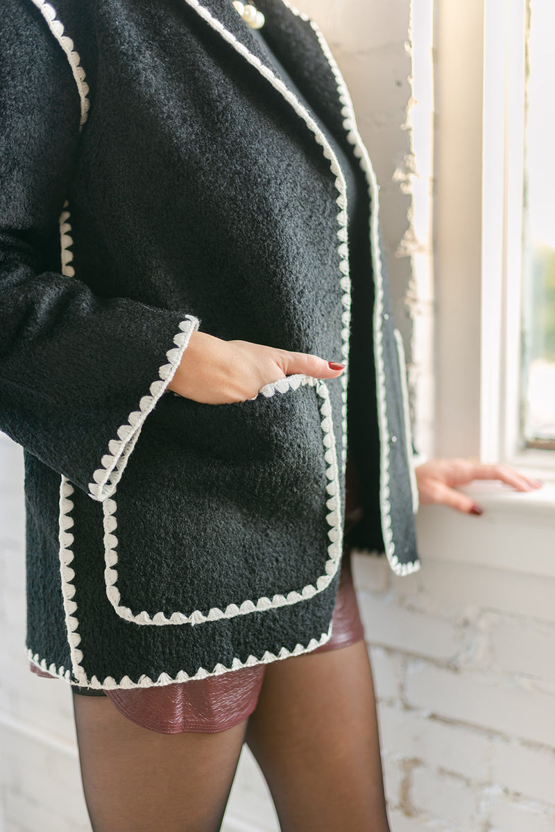 Stitched Throw Cardigan