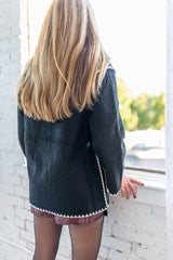 Stitched Throw Cardigan