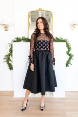 Amanda Rose Mesh Top - Coal Black