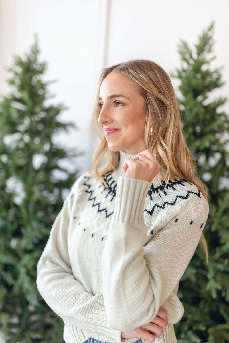 Rita Mock Neck Sweater