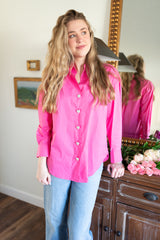 Jeweled Top - Pink