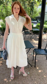 Poplin Button Up Maxi