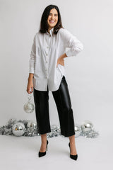 Jeweled Top - White