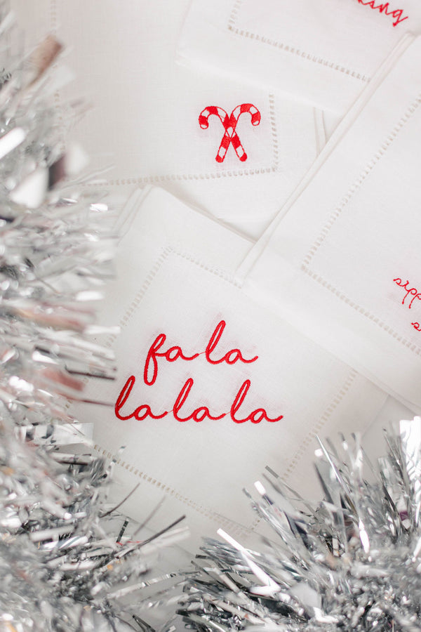 Fa La La Cocktail Napkins, Set of 4