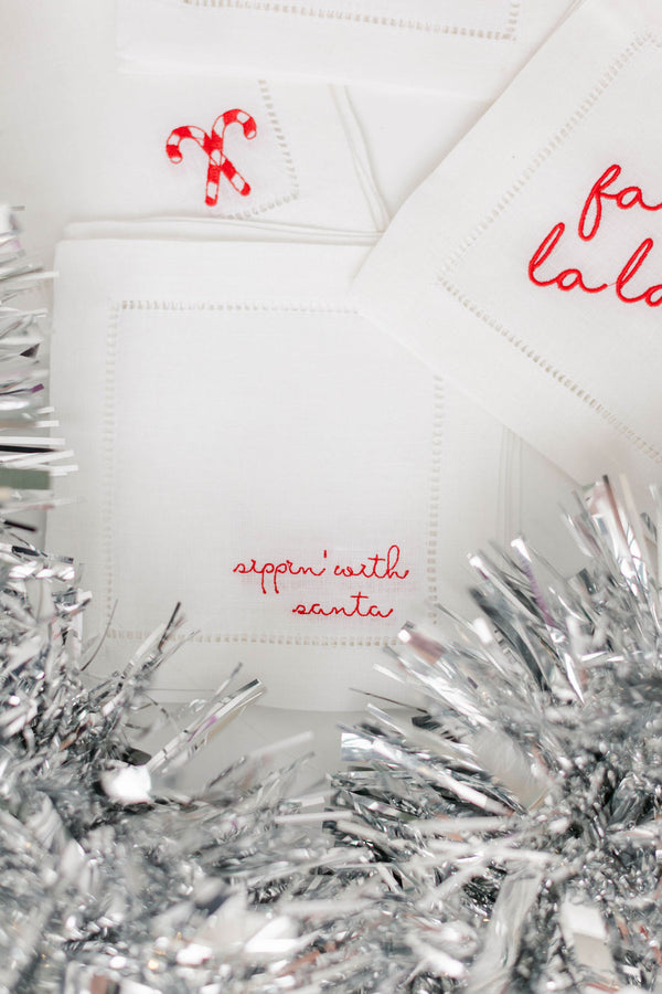 Boozin' with Blitzen Cocktail Napkins, Set of 4
