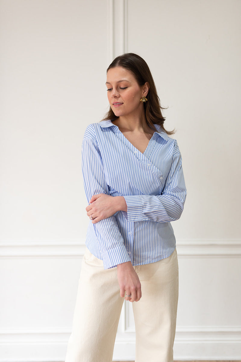 The Hackney Shirt - Blue Stripe