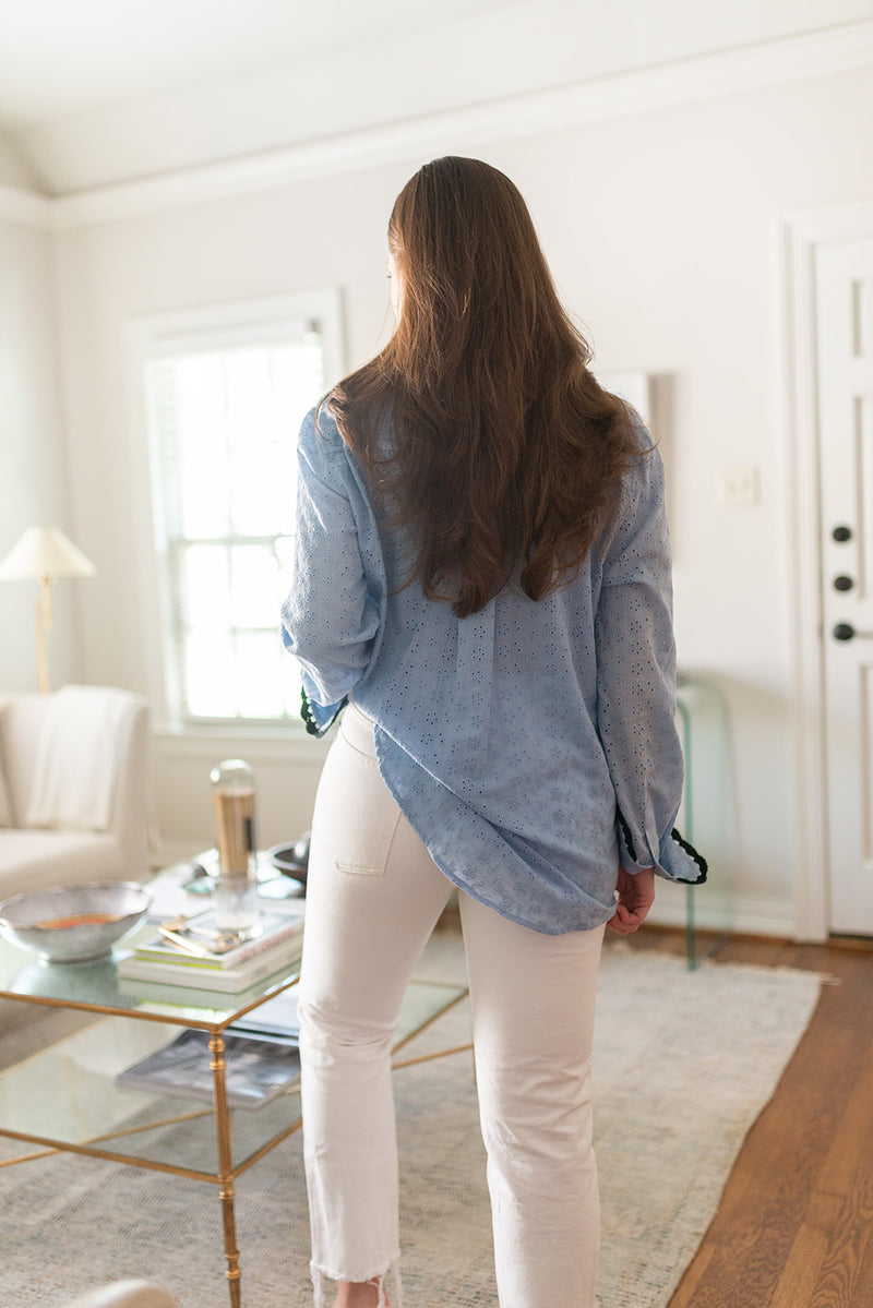 Penny Crochet Trim Shirt