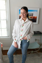 Penny Bead  Embellished Shirt